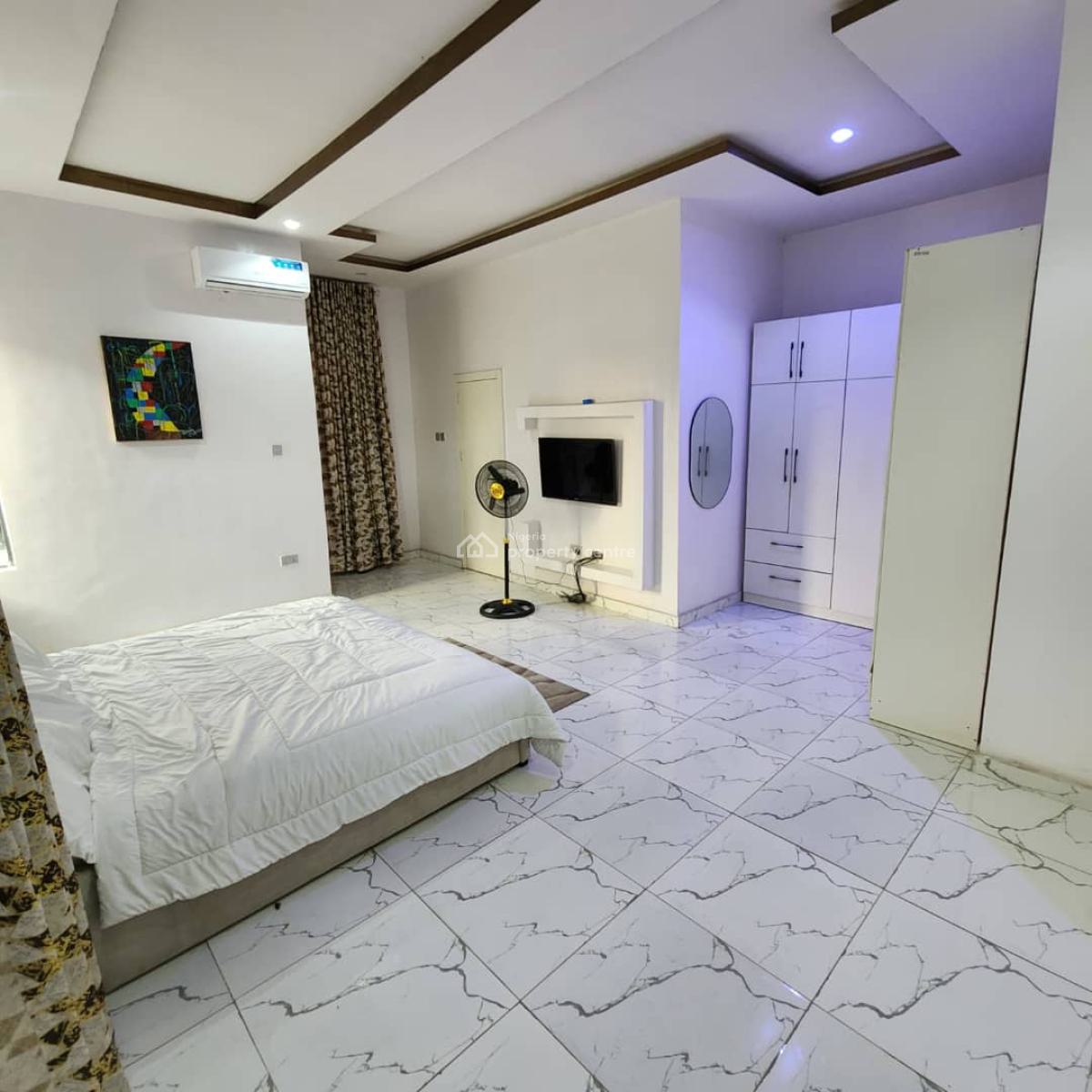 Masters Bedroom Fully Furnished 24/7 Light, Ikota, Lekki, Lagos, Terraced Duplex for Rent