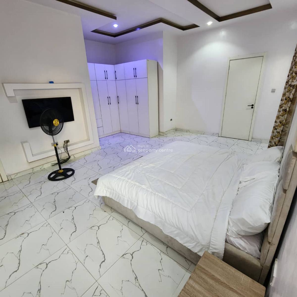Masters Bedroom Fully Furnished 24/7 Light, Ikota, Lekki, Lagos, Terraced Duplex for Rent