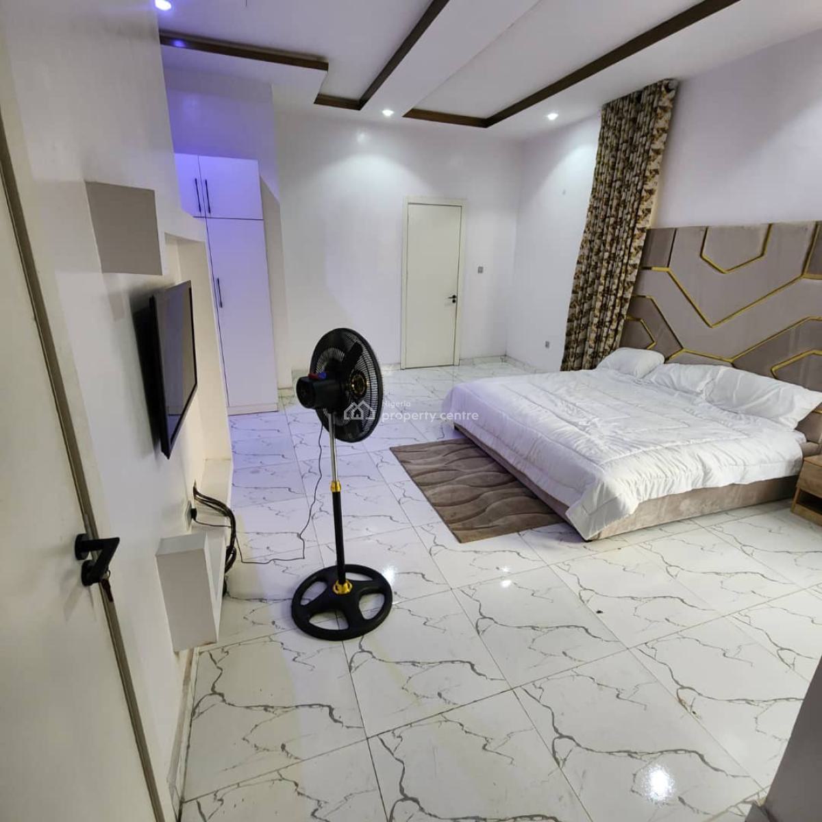 Masters Bedroom Fully Furnished 24/7 Light, Ikota, Lekki, Lagos, Terraced Duplex for Rent