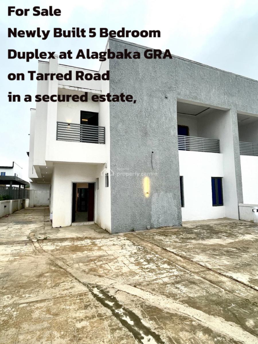 5 Bedroom Duplex on a Tarred Road, Alagbaka Gra, Akure, Ondo, Detached Duplex for Sale