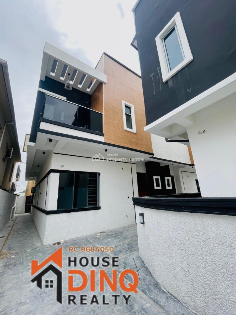 Luxury 4 Bedroom Semi Detached Duplex with a Room Bq, Chevron, Lekki, Lagos, Semi-detached Duplex for Sale
