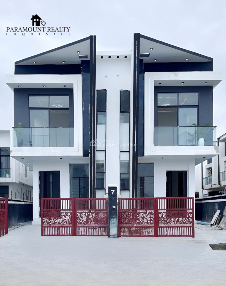 Luxurious Contemporary 4 Bedroom Deluxe Detached Duplex with Bq, Ikota, Lekki, Lagos, House for Sale