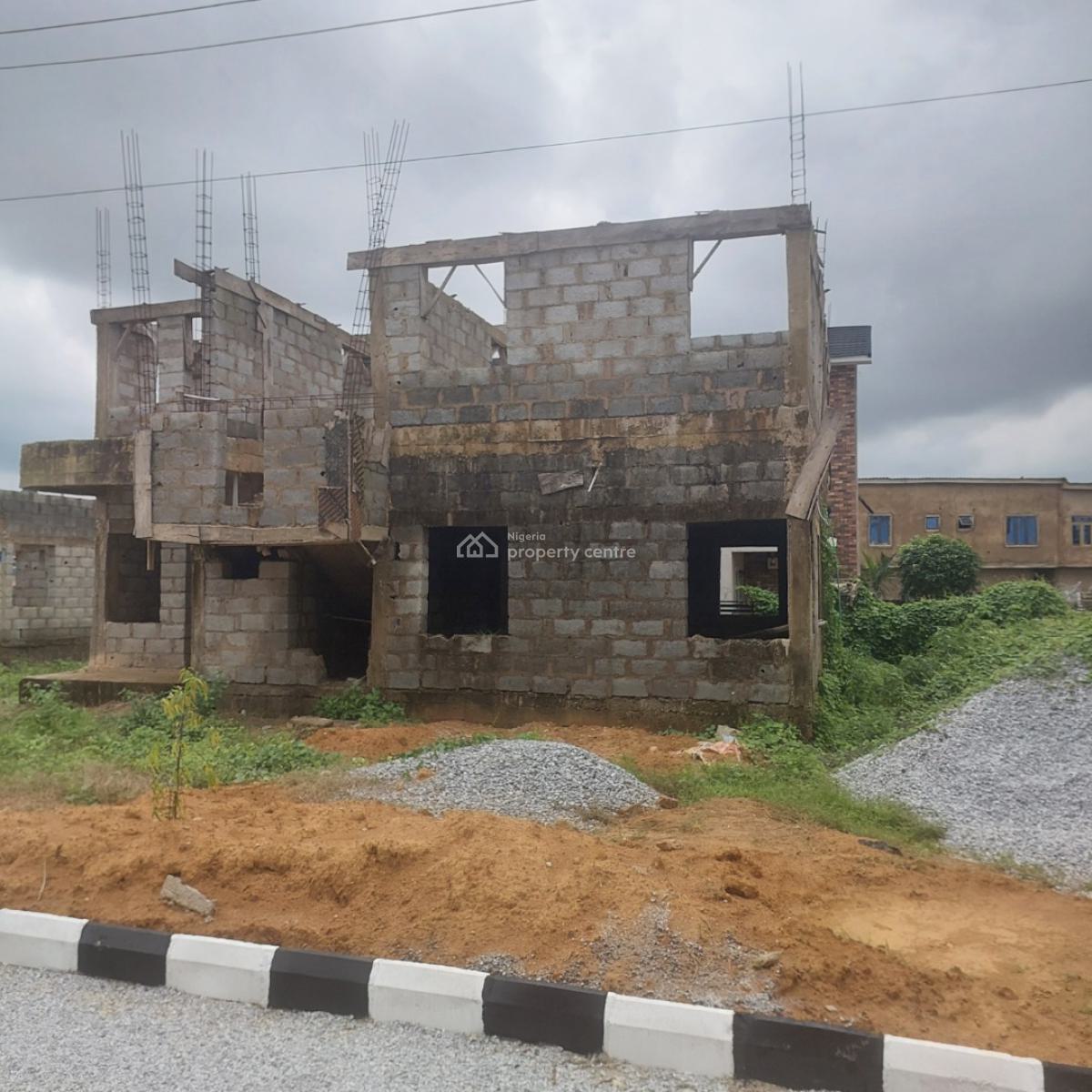 a Detached 4bedroom Duplex at Parapet Level, Stable Estate, Aso District, Airport Road, Lugbe, Lugbe District, Abuja, Detached Duplex for Sale