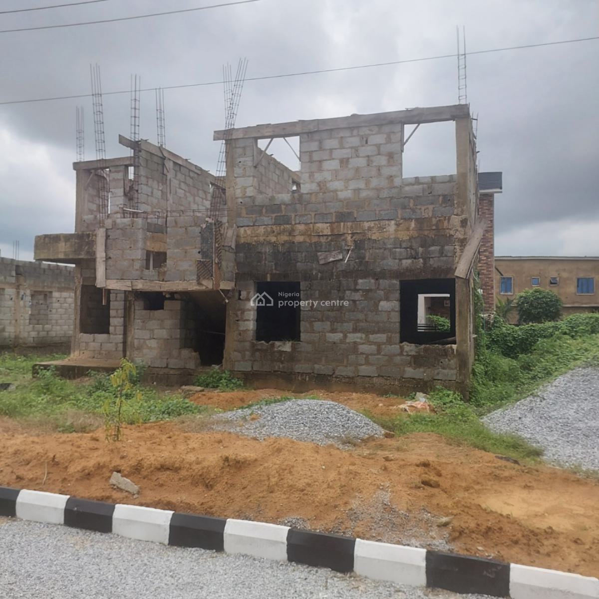 a Detached 4bedroom Duplex at Parapet Level, Stable Estate, Aso District, Airport Road, Lugbe, Lugbe District, Abuja, Detached Duplex for Sale