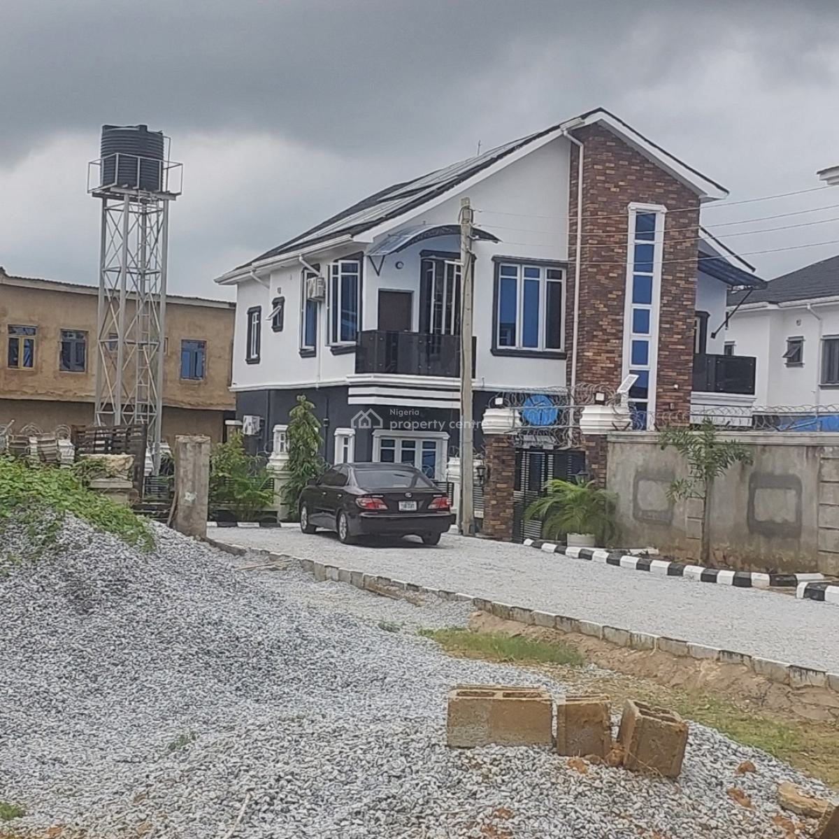 a Detached 4bedroom Duplex at Parapet Level, Stable Estate, Aso District, Airport Road, Lugbe, Lugbe District, Abuja, Detached Duplex for Sale