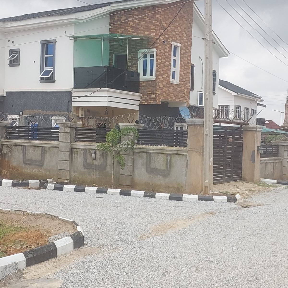 a Detached 4bedroom Duplex at Parapet Level, Stable Estate, Aso District, Airport Road, Lugbe, Lugbe District, Abuja, Detached Duplex for Sale