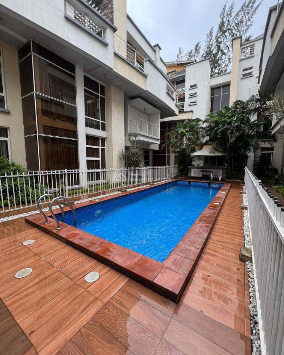 Serviced 4 Bedrooms Maisonette with 1 Bedroom Servant Quarters, Banana Island Road, Ikoyi, Lagos, Flat / Apartment for Rent