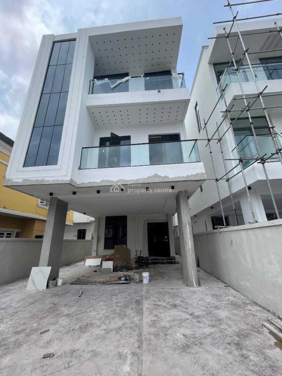Luxurious 5 Bedroom Fully Detached Duplex with Bq, Chevron, Lekki, Lagos, Detached Duplex for Sale