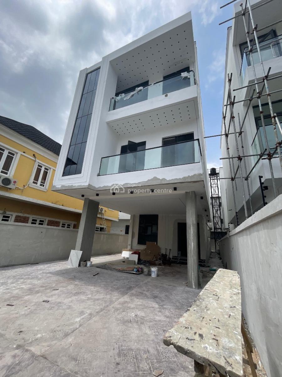 Luxurious 5 Bedroom Fully Detached Duplex with Bq, Chevron, Lekki, Lagos, Detached Duplex for Sale