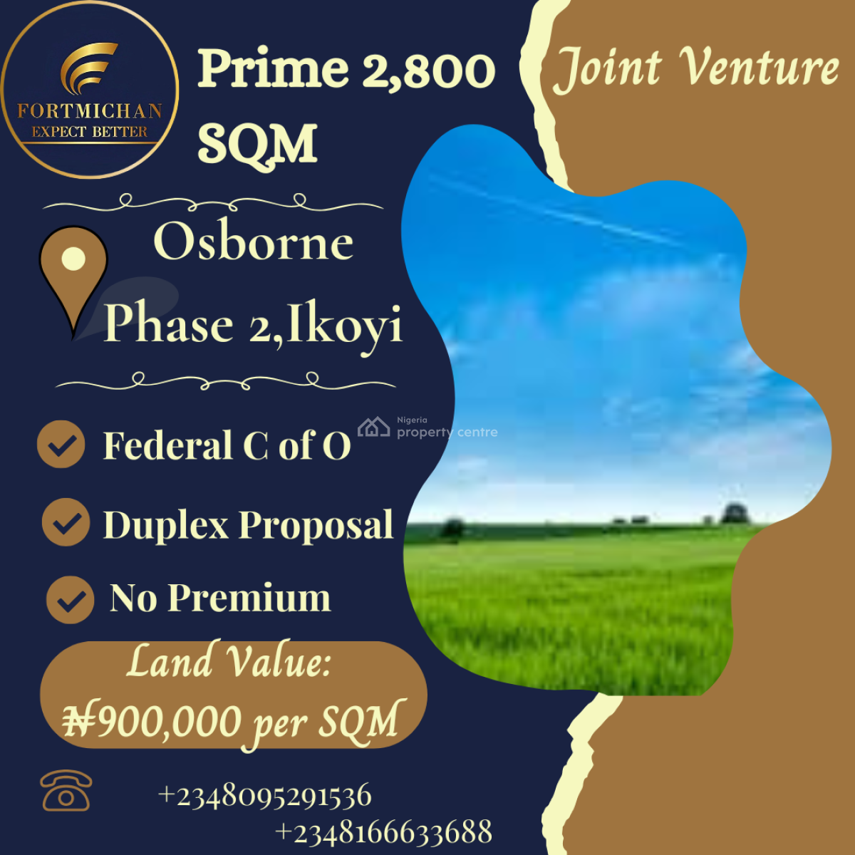 Prime Exclusive 2,800 Sqm Joint Venture (jv), Osborne Phase 2, Ikoyi, Lagos, Residential Land Joint Venture