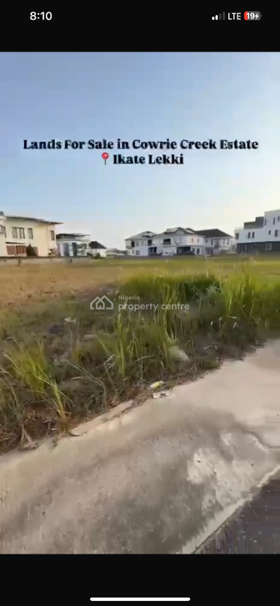 Talking to Direct Mandate 800sqm in Cowrie Creek Estate Ikate Lekki, Cowrie Creek Estate Spar Road Ikate Lekki Lagos, Ikate, Lekki, Lagos, Residential Land for Sale