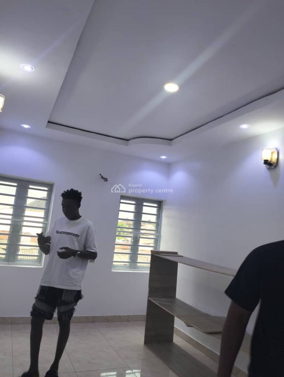 New Ensuit Executive Upstairs 2bedroom Flat with P.o.p, Off Ekoro Road, Abule Egba, Agege, Lagos, Flat / Apartment for Rent