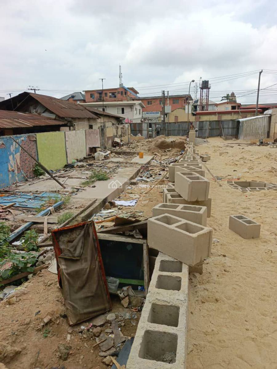 an Half Plot of Land Is Up, Oguntolu Street Off Shipeolu Street, Shomolu, Lagos, Mixed-use Land for Sale