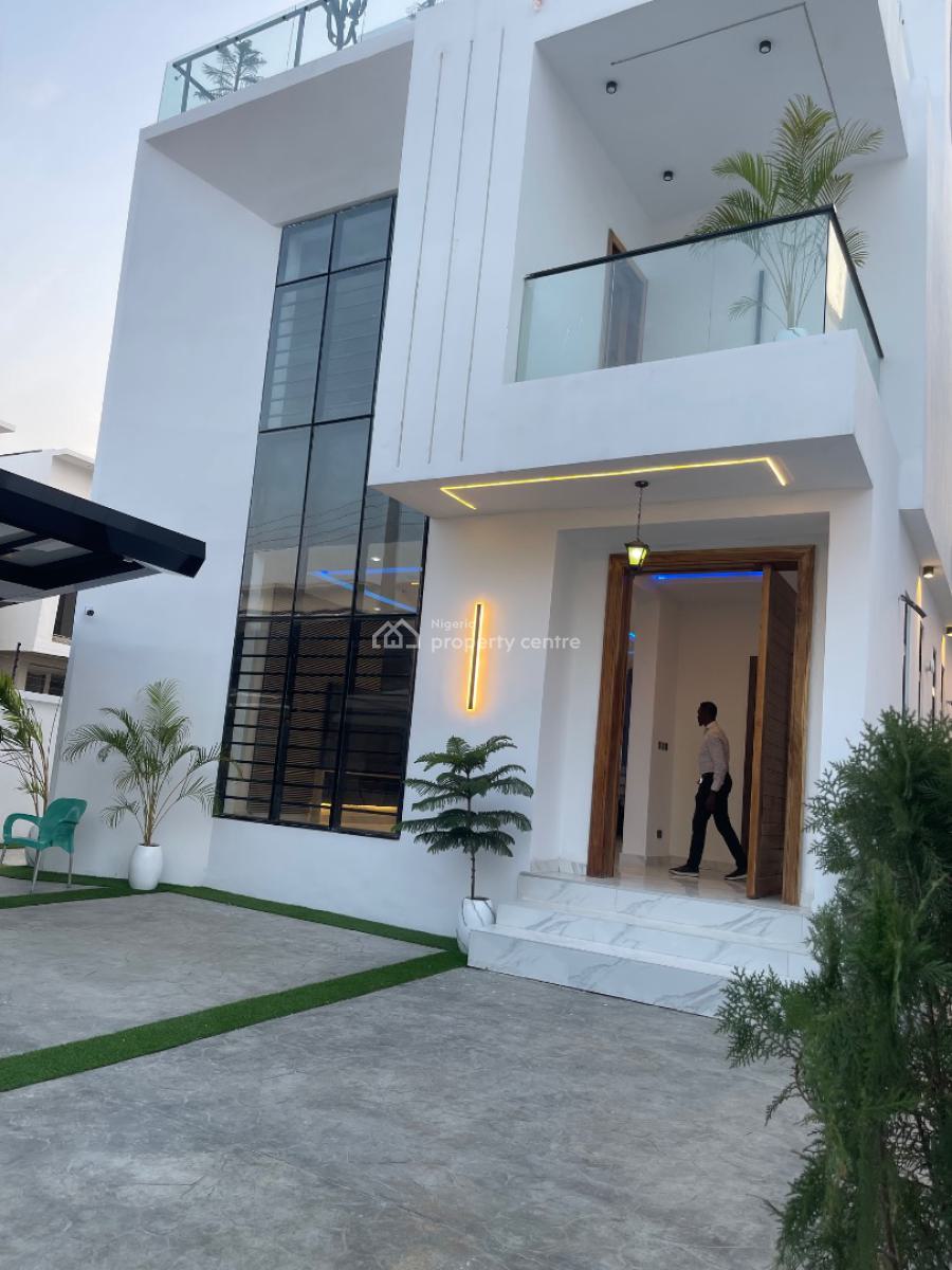 Newly Built 5 Bedroom Fully Detached with Pool, Daffodil Estate Chevron Lekki, Lekki, Lagos, Detached Duplex for Sale