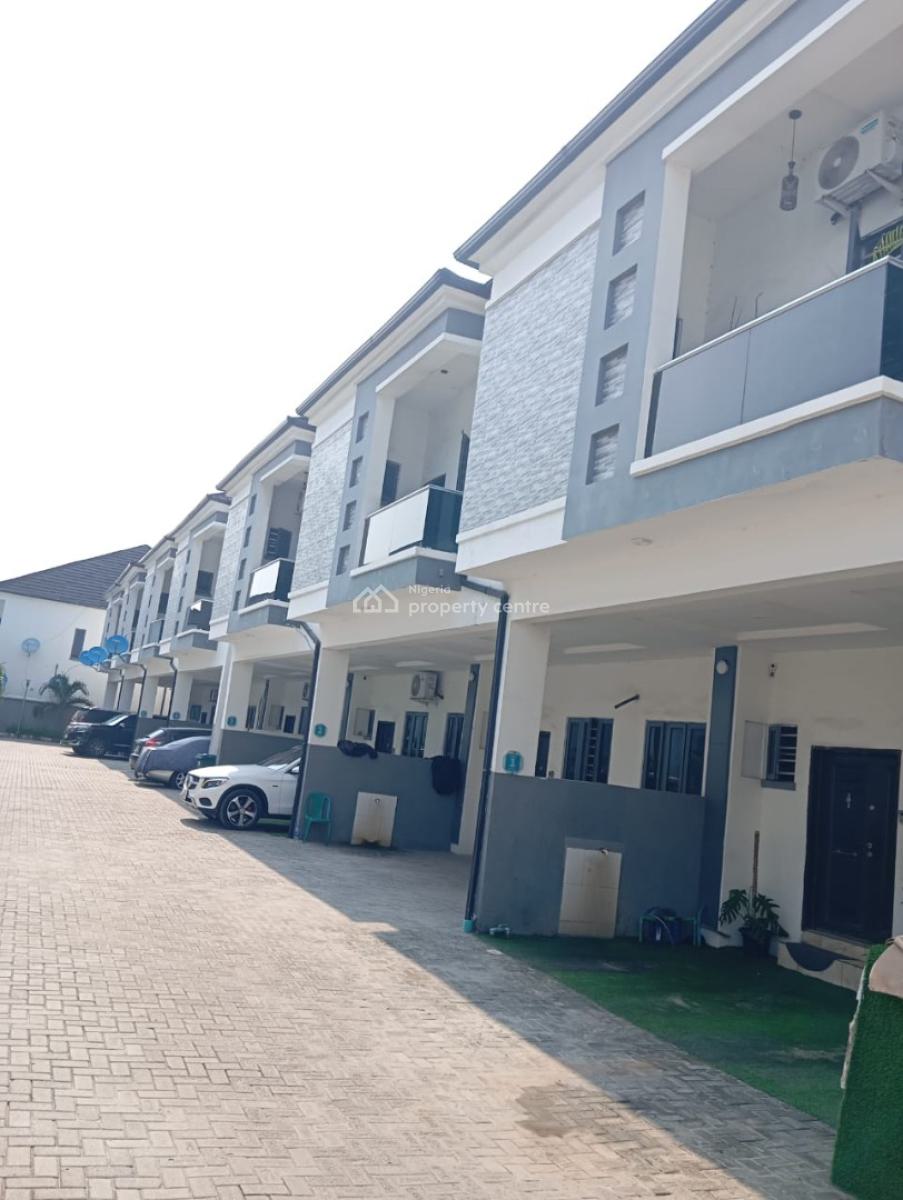 Very Spacious 4 Bedroom Fully Serviced Terrace Duplex Estate, Orchid Road Before Roundabout, Lekki, Lagos, Terraced Duplex for Rent