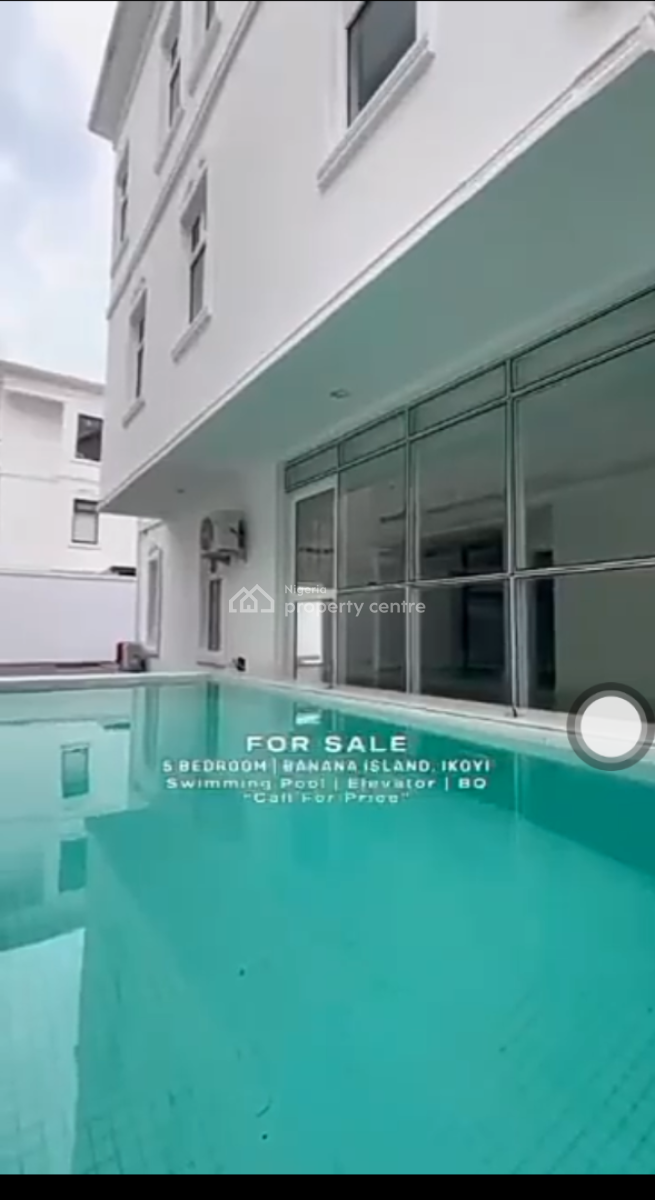 5bed Room Duplex with Bq & Pool, Banana Island, Ikoyi, Lagos, Detached Duplex for Rent