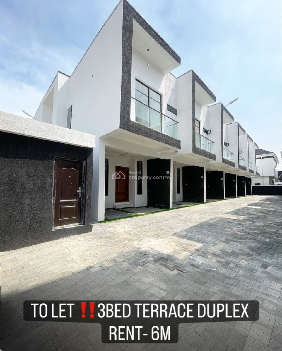 Brand New 3bedroom Terrace Duplex, Ikota Lekki, Ikota, Lekki, Lagos, Terraced Duplex for Rent