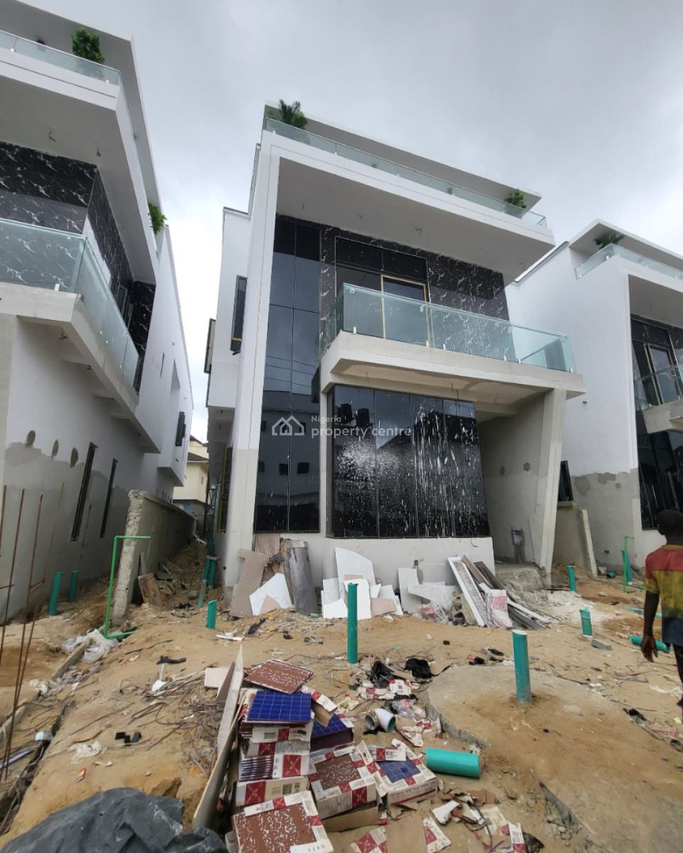 Newly Built 5 Bedrooms Fully Detached House with Bq, Inside an Estate, Sangotedo, Ajah, Lagos, Detached Duplex for Sale