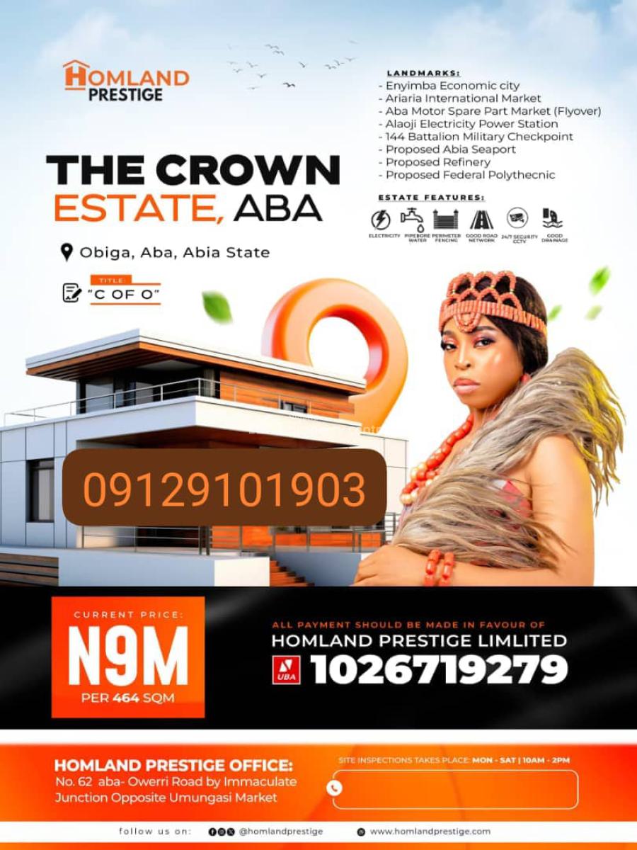 Plots of Affordable Lands in Aba, Obiga,ukwa West, Ukwa, Abia, Mixed-use Land for Sale
