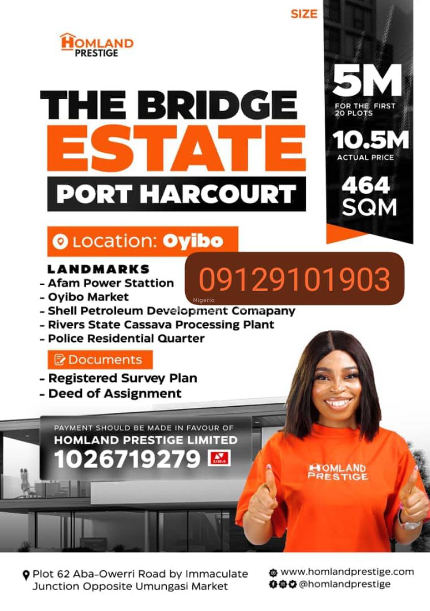 Plots of Affordable Lands, The Bridge Estate, Obigbo, Oyigbo, Rivers, Mixed-use Land for Sale