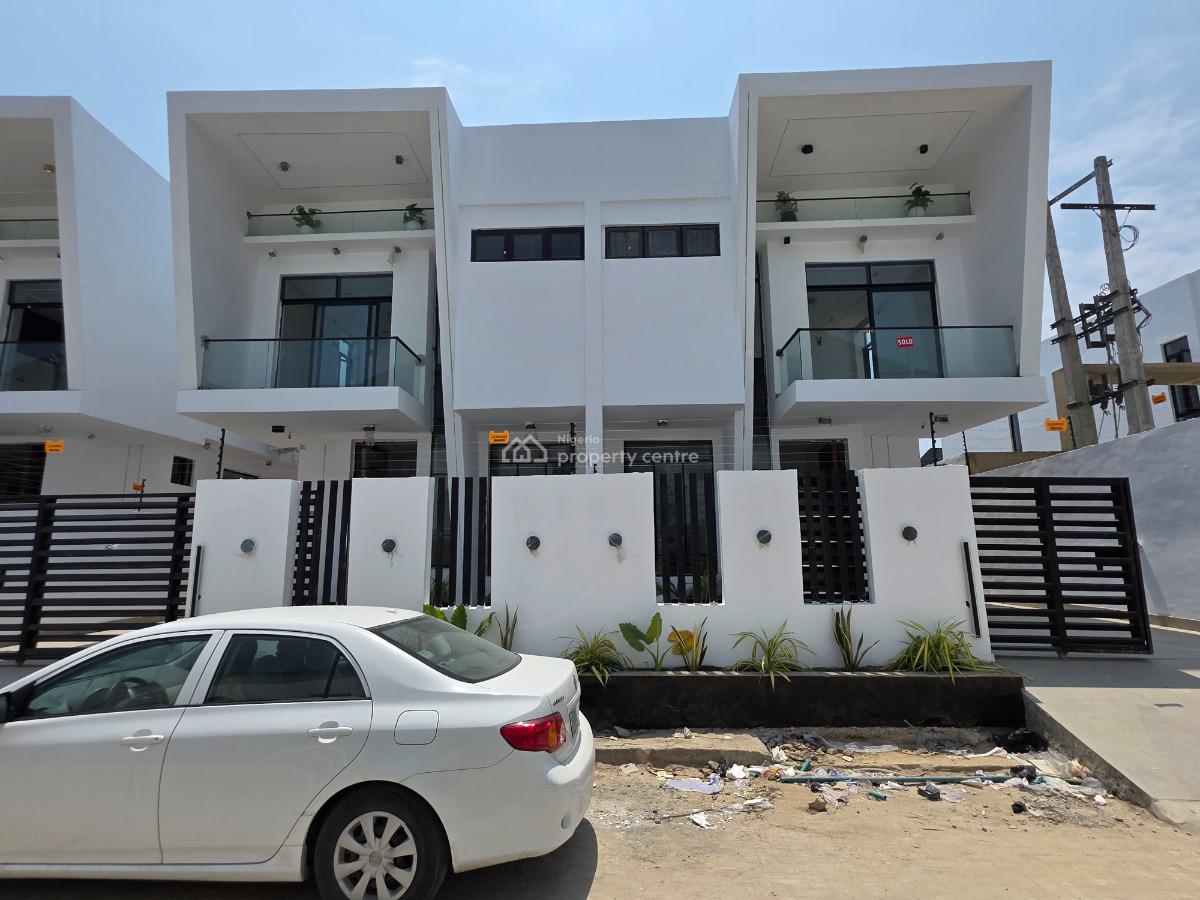 Elegant 4 Bedroom Semi-detached Duplex with Bq, Chevron Tollgate, Lekki, Lagos, Semi-detached Duplex for Sale