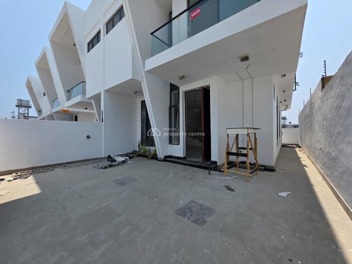 Elegant 4 Bedroom Semi-detached Duplex with Bq, Chevron Tollgate, Lekki, Lagos, Semi-detached Duplex for Sale