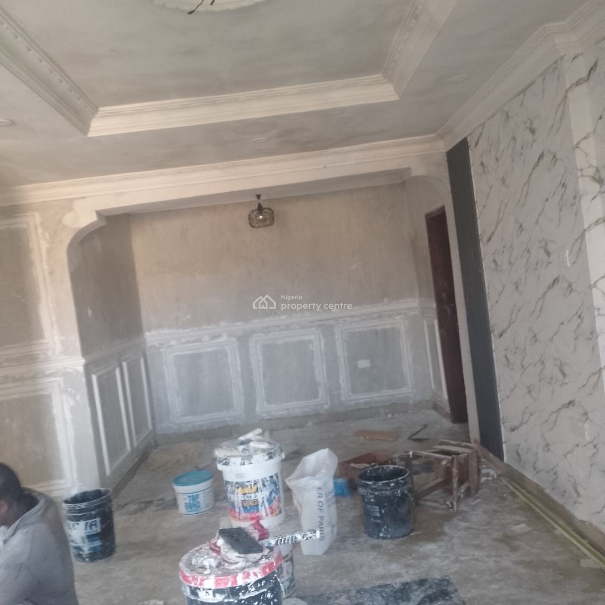 Renovated 2 Bedroom Flat, Off Canal Estate, Ago Palace, Isolo, Lagos, Flat / Apartment for Rent
