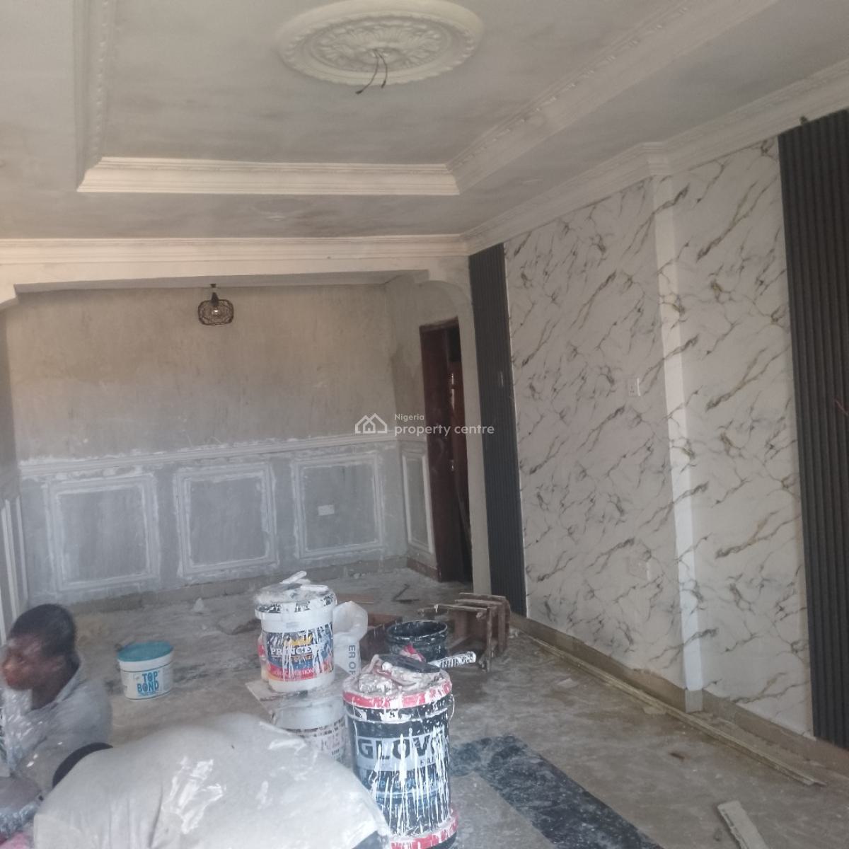 Renovated 2 Bedroom Flat, Off Canal Estate, Ago Palace, Isolo, Lagos, Flat / Apartment for Rent