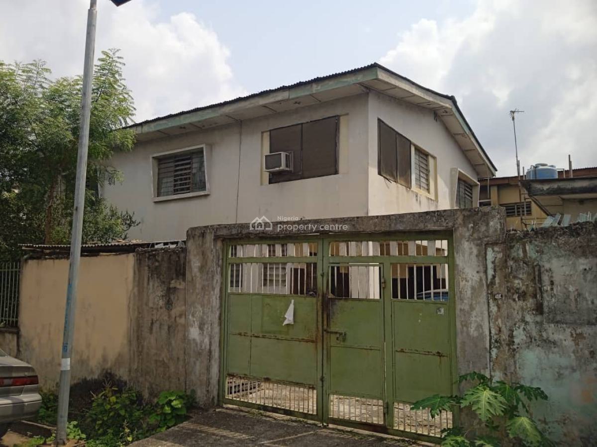 4 Bedroom Detached House with 2 Rooms Bq, Off Ogunlana Drive, Surulere, Lagos, Office Space for Rent