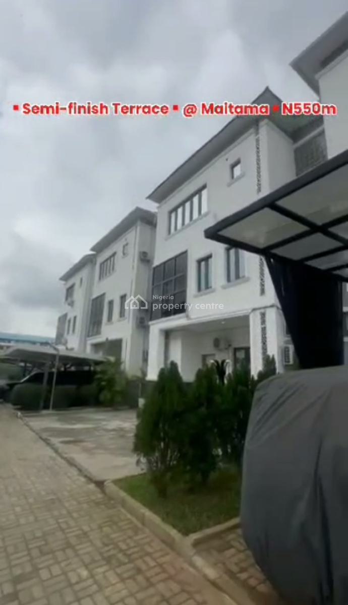Brand New 4 Bedroom Terrace Duplex with Bq  (pre Finished), Maitama District, Abuja, Terraced Duplex for Sale