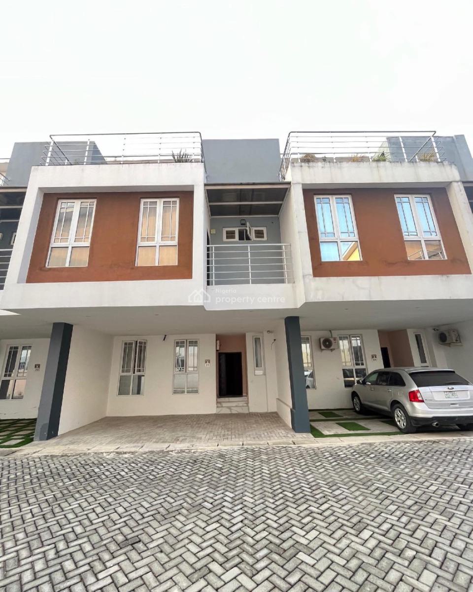Lovely 4 Bedroom Terrace Duplex with Pool,gym and Bq, Chevron New Road, Lekki, Lagos, Terraced Duplex for Sale