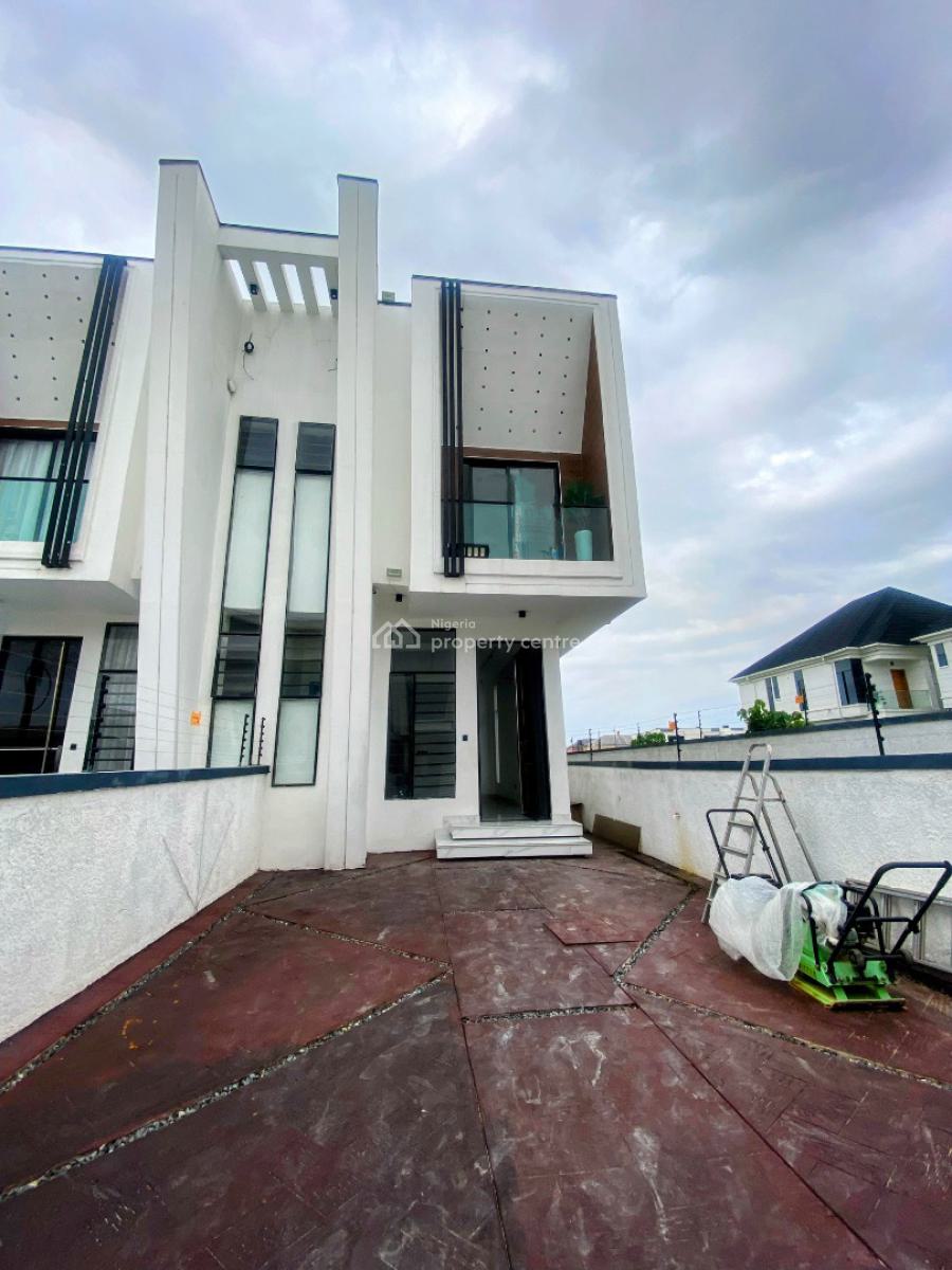 Unique 4bed in a Lovely Estate with Scrt & Light, Ikota Gra Extension (through Mobile Road Before Ajah), Lekki, Lagos, Semi-detached Duplex for Sale