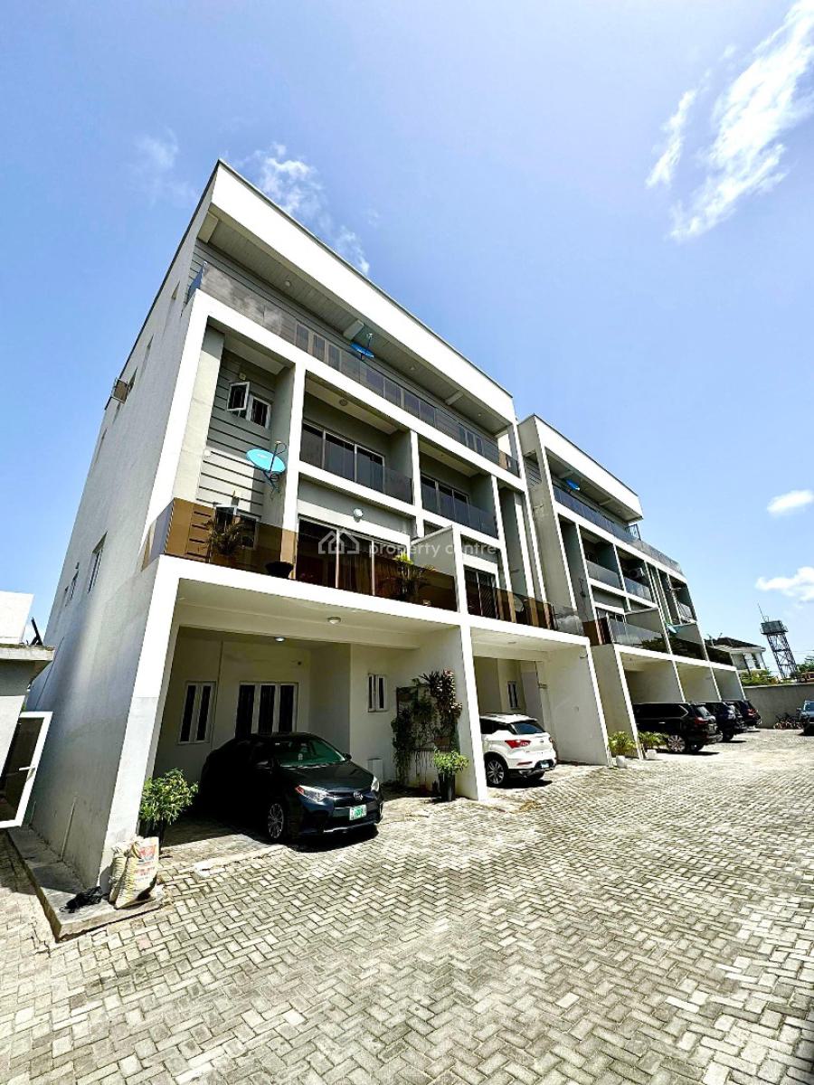 Spacious 4 Bedroom Terrace Duplex with Bq, Lekki Phase 1, Lekki, Lagos, Terraced Duplex for Rent