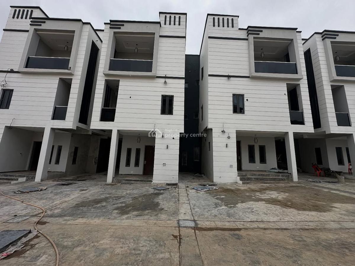 Newly Built 5 Bedroom Terrace Duplex with Bq, Wuye, Abuja, Terraced Duplex for Sale
