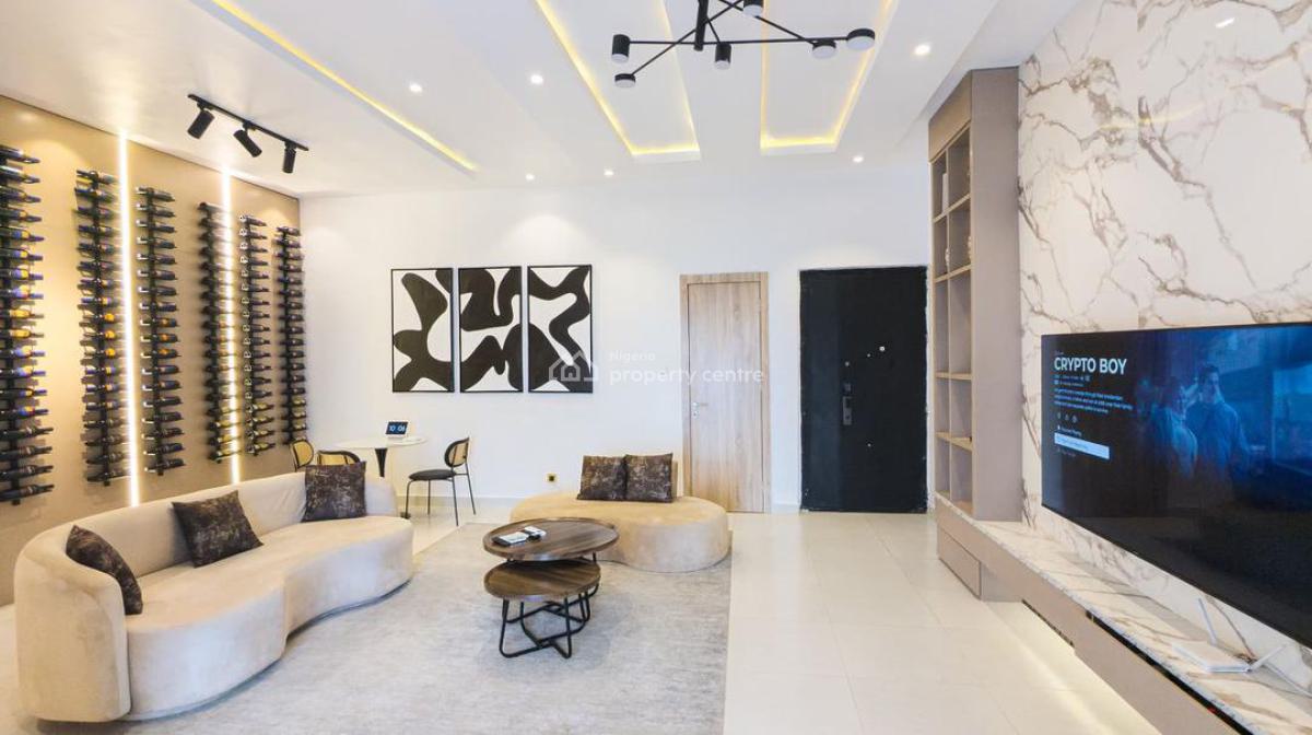 Brand New 2bed Smart Home with Rooftop Pool and Gym, Lekki Phase 1, Lekki, Lagos, House Short Let