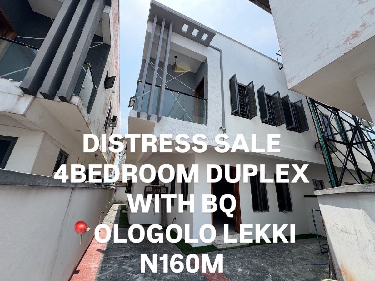 4bedroom Duplex Bq, Ologolo, Lekki, Lagos, Semi-detached Duplex for Sale