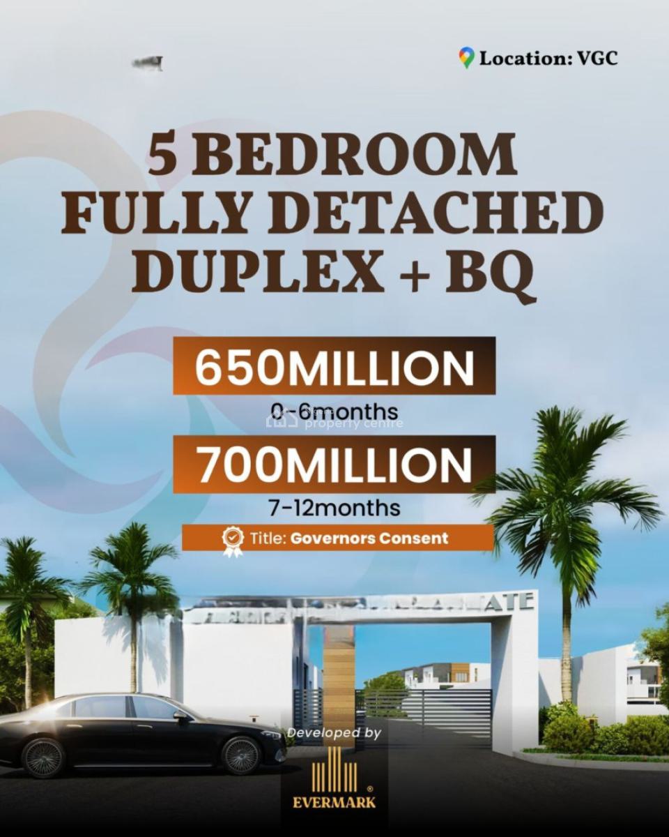 Off-plan Luxury 5bedroom Fully Detached Duplex with Bq and Swimming, Discover The True Definition of Luxury Living , Where Sophistication, Vgc, Lekki, Lagos, Detached Duplex for Sale