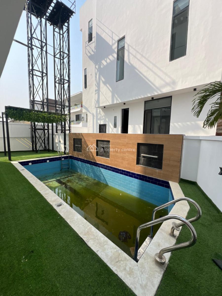Newly Built 5bedroom Fully Detached Duplex with a Pool, Cinema, an Ope, Osapa, Lekki, Lagos, Detached Duplex for Sale
