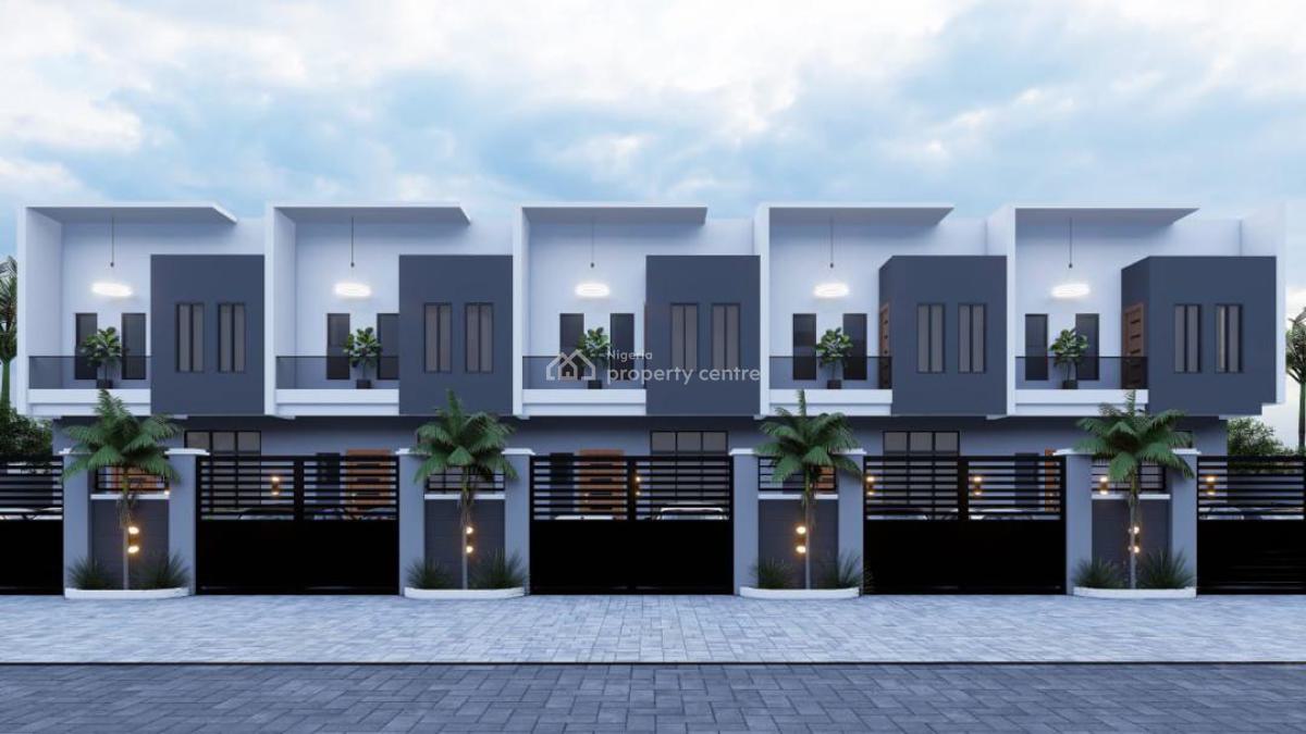 4 Bedroom Terrace Self Compoud Available with Quality Facilities, Ikota, Lekki, Lagos, Semi-detached Duplex for Sale