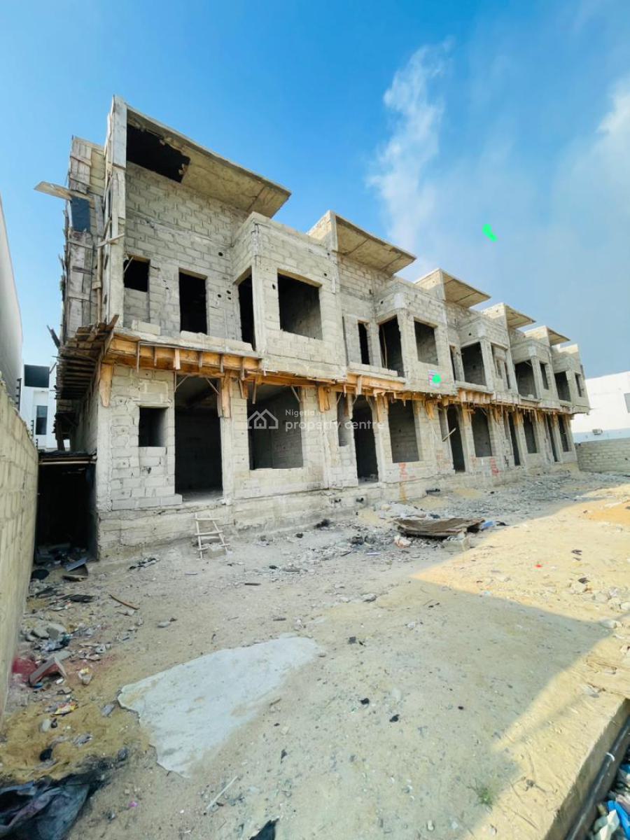 4 Bedroom Terrace Self Compoud Available with Quality Facilities, Ikota, Lekki, Lagos, Semi-detached Duplex for Sale
