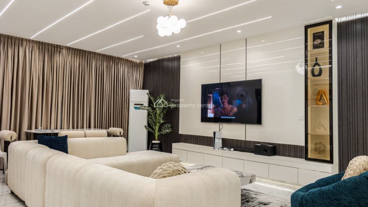 Stylish 2-bedroom Furnished Apartment with Ps5 and Balcony, Lekki Phase 1, Lekki, Lagos, Flat / Apartment Short Let