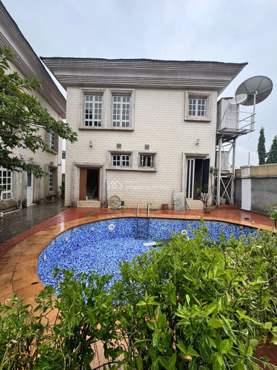 Luxurious 5 Bedroom Fully Detached Service Duplex,2 Room Bq,chalet,pool, Maitama District, Abuja, Detached Duplex for Rent