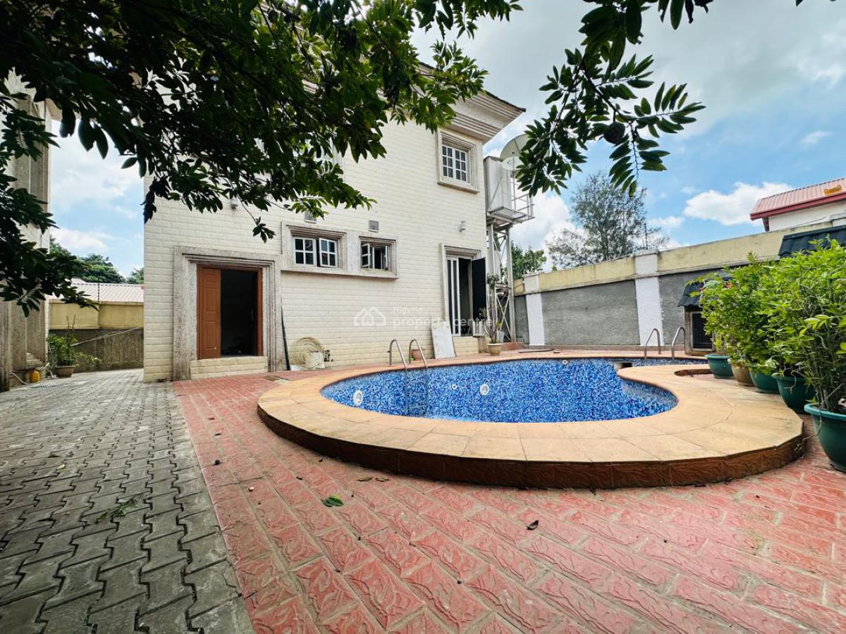 Luxurious 5 Bedroom Furnished Detached Duplex,2 Room Bq,chalet,pool, Serene and Well Secured Neighborhood, Maitama District, Abuja, Detached Duplex for Rent