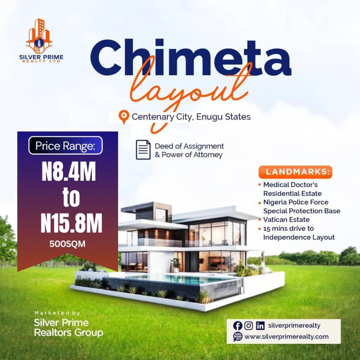 Chimeta Layout, Behind Centenary City, Enugu, Enugu, Mixed-use Land for Sale
