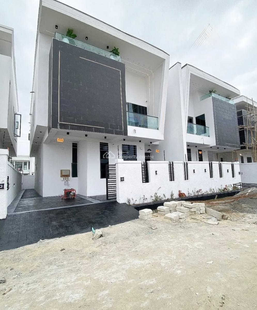New 4 Bedroom Semi Detached Duplex with Bq, Lekki Palm City Estate, Off Addo Road, Ajah, Lagos, Semi-detached Duplex for Sale