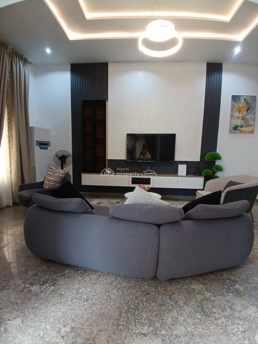 Fully Furnished 5 Bedroom Terrace Duplex with 1room Bq, Diplomatic Zone, Guzape District, Abuja, Terraced Duplex for Rent