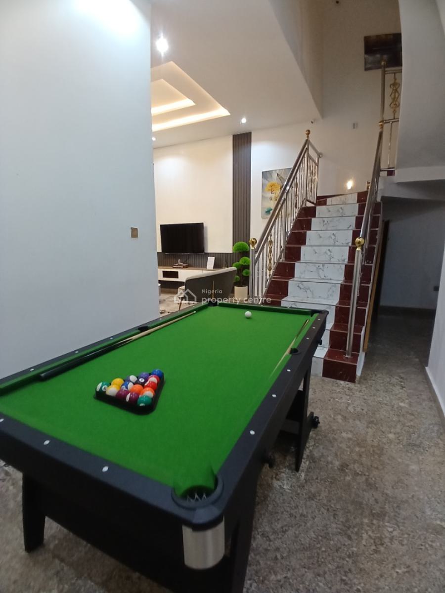Fully Furnished 5 Bedroom Terrace Duplex with 1room Bq, Diplomatic Zone, Guzape District, Abuja, Terraced Duplex for Rent