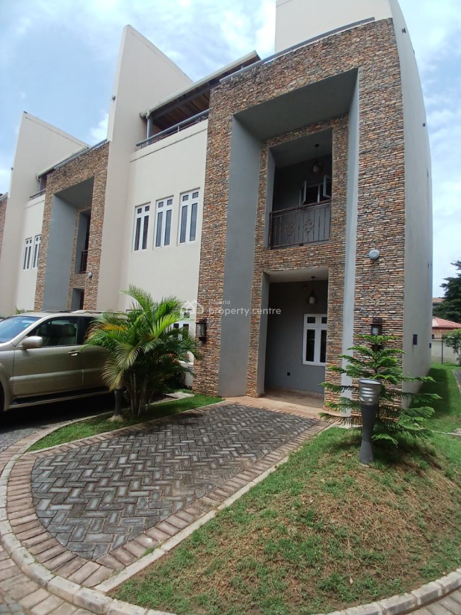 Fully Furnished 4 Bedroom Terrace Duplex with 1 Room Bq, Diplomatic Zone, Wuse 2, Abuja, Terraced Duplex for Rent