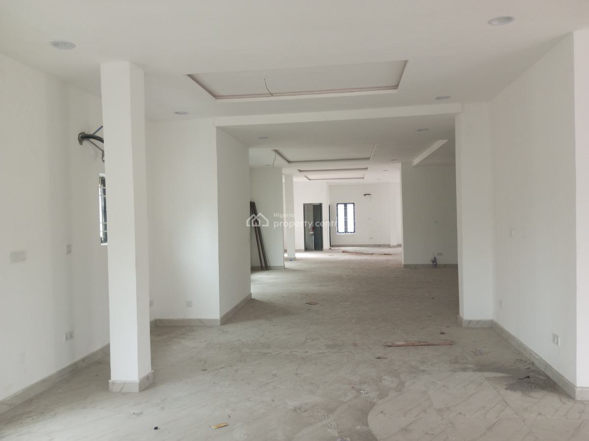 Newly Built Commercial Office Space Facing The Road, Chevron, Lekki, Lagos, Office Space for Rent