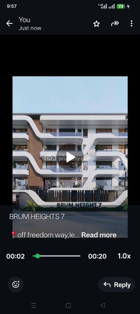 2 Bedroom Luxury Apartments with C of O in  Fast Growing Area, Off Freedom Way, Lekki 1 Estate, Lekki Forshore, Lekki Phase 1, Lekki, Lagos, Block of Flats for Sale